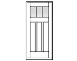 Andersen Entry Door Style 404 with grilles